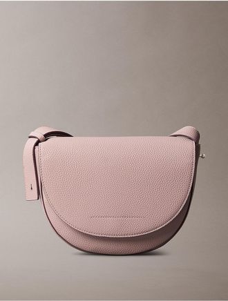 Calvin Klein Womens Archive Hardware Saddle Bag - Pink