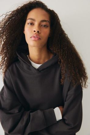 H&M Oversized Hoodie in Black at Nordstrom, Size Xx-Large
