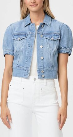 Paige Kendra Short Sleeve Jacket In Lowen