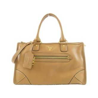 Prada unisex, Pre-owned, Beige, Maat: ONE Size Leer