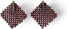 Brunello Cucinelli Hematite and Sterling Silver earrings in Red at Nordstrom