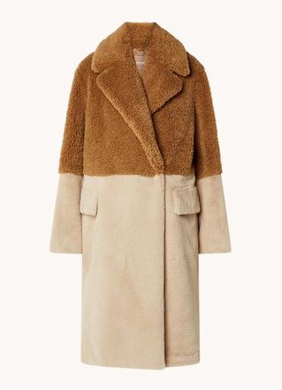 HUGO BOSS Cadola Teddymantel mit Pattentaschen