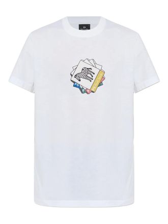 Paul Smith zebra-graphic T-shirt - White