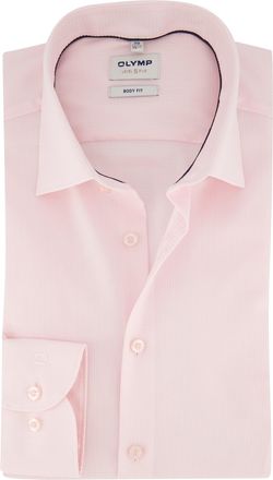 Olymp Overhemden Olymp roze slim fit