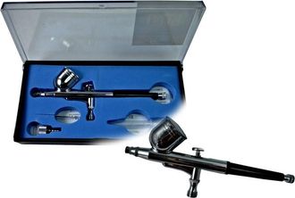 Trade Shop Trade Shop - Aerografo Doppia Azione Tratto Fine 0,3mm Per Compressore Aeropenna Hd-130