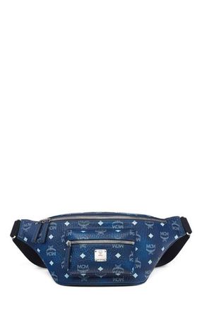 MCM Fursten Belt Bag in Visetos in Blue at Nordstrom
