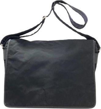 Prada Pre-owned Vintage Nylon Schoudertas - Dames - Vintage Schoudertas - Zwart - ONE Size - Nylon - Vintage