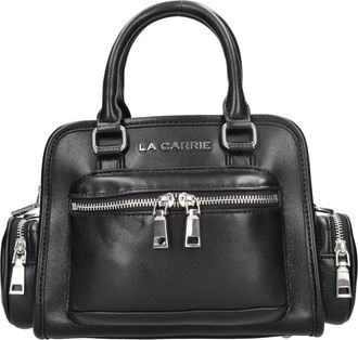 La Carrie Zwart - Dames - Handtassen - Zwart - ONE Size - Leer - Tassen