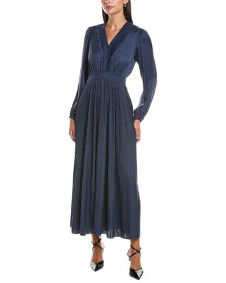 Hale Bob Hale Bob Alisson Long Sleeve Maxi Dress