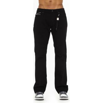 Cult of Individuality Rebel Straight Leg Jeans in Solid Black at Nordstrom, Size 31
