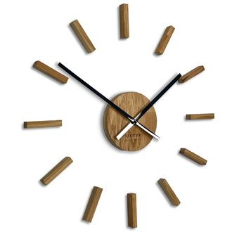 OEM Reloj De Pared Sencillo De Roble, 75 Cm