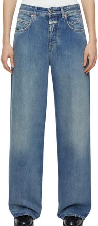 Closed Womens Nikka Straight Leg Jean In Dark Blue