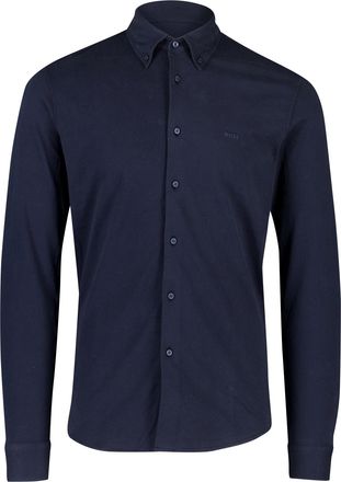 HUGO BOSS Jersey overhemd Boss Orange slim fit blauw