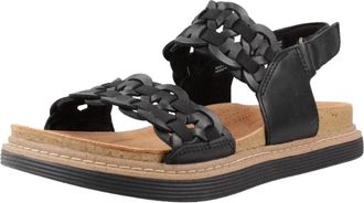 Clarks Arwell Glide - Dames - Sandalen - Zwart - 36 EU - Leer - Schoenen