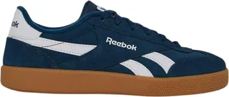Reebok Unisex platte sneakers voor volwassenen met afgeschuinde rand en strepen in su&egrave;de (Marine, Wit)