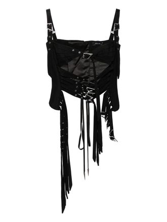 MUGLER buckled corset - Black