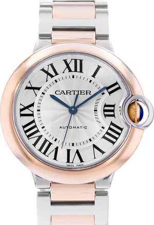 Cartier Pre-owned Cartier Ballon Bleu 36Mm Automatic Silver Dial Mens Watch W2BB0003