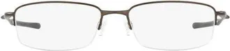 Oakley Clubface 54mm Rectangular Optical Glasses in Silver at Nordstrom