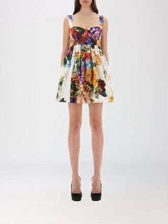 Dolce & Gabbana Abito mini Dolce & Gabbana in popeline con stampa floreale