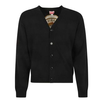 Kenzo Cardigans, male, Black, M, Black Tiger Academy Cardigan Jumper