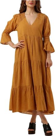 Ruby Tuesday Imala Jurk - Dames - Casual kleedjes - Bruin - 3XS - Kleedjes