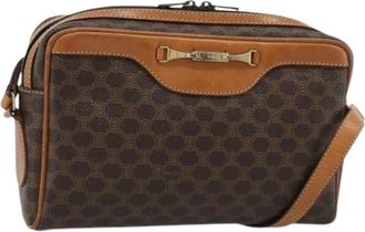 Celine Pre-owned Vintage Macadam Canvas Shoulder Bag - - Pre-owned - Donna - Marrone - ONE SIZE
