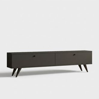M&S Collection M&oacute;vil Para Tv Con Puertas Y Estantes Contenedores Paris - Antracita