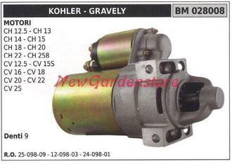 Kohler Motor De Arranque Kohler Para Tractores De C&eacute;sped Ch 12.5 13 14 028008