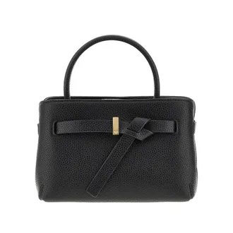 Emporio Armani Faux grained leather bag with logo Woman One Size