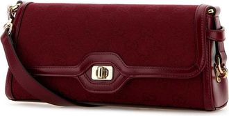 Gucci Womens Luce Shoulder Bag Red Leather