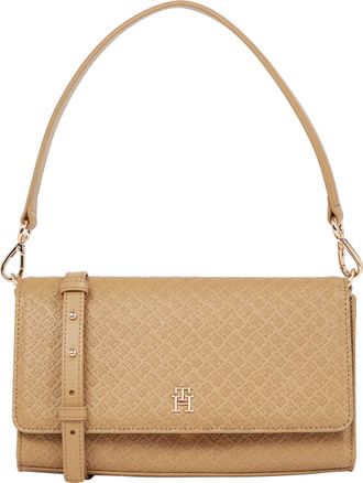 Tommy Hilfiger Monogram Shoulder Bag with Removable Crossbody Strap