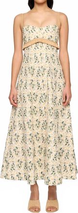 Clea Salvador Midi Dress In Daisy Meadow