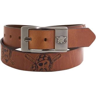 Eagles Wings Pittsburgh Pirates Brandish Leather Belt in Brown at Nordstrom, Size 32