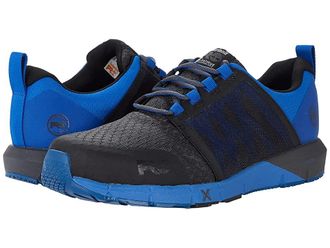 Timberland Day One Safety Radius Low Composite Safety Toe Mens Shoes Charcoal/Pantone Blue : 15 D - Medium, Textile/Synthetic