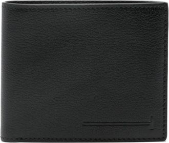 Tom Ford Soepel Generfd Leer Langwerpig T Lijn Klassieke Bifold Portemonnee - Heren - Portefeuilles - Zwart - ONE Size - Leer - Accessoires
