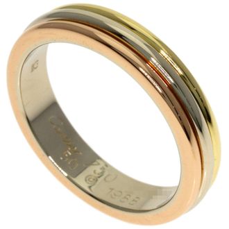 Cartier Yellow Gold (18K) White Gold (18K) Band Ring (Pre-Owned)
