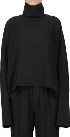 Rick Owens Jumbo Tabard Boxy Cropped Turtleneck