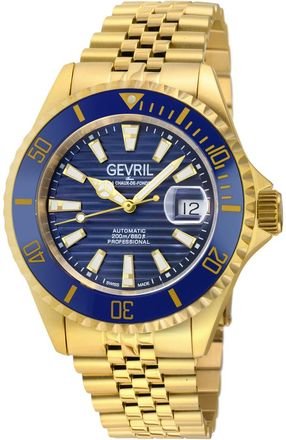 Gevril Group Chambers Blue Dial Mens Watch 42604