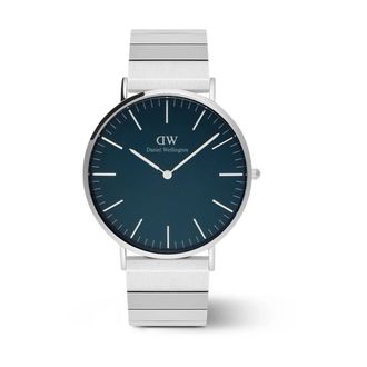 Daniel Wellington Elegante Zilveren Piano Link Horloge - Dames - Horloges - Grijs - ONE Size - Accessoires