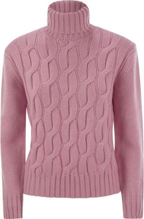 MC2 Saint Barth Giverny Turtleneck Jumper - Dames - Coltruien - Roze - L - Wol - Truien & Vesten