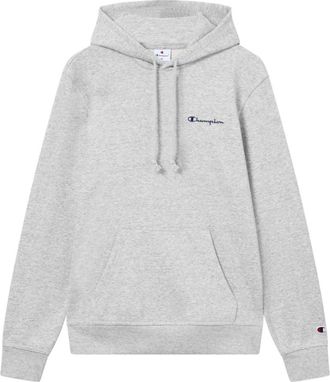 Champion Small Embroidered Logo Hoodie - Heren - Hoodies - Grijs - XS - Hoodies & sweatvesten