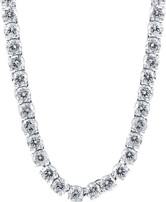 Pompeii3 40 Ct TW Diamond Tennis Necklace 14K White Gold 16