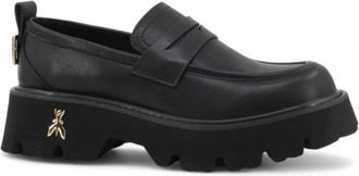Patrizia Pepe Chunky Loafer - Dames - Loafers - Zwart - 41 EU - Leer - Schoenen
