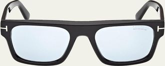 Tom Ford Cyrus 53MM Rectangular Sunglasses