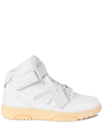 Off-white Out Of Office mid-top sneakers - men - Polyester/Leather/Polyester/Rubber/Leather - 42
