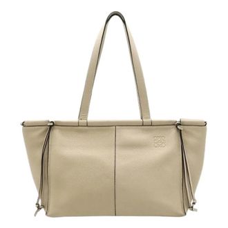 Loewe Pre-owned Schoudertas - Dames - Vintage Shopper - Beige - ONE Size - Leer - Vintage