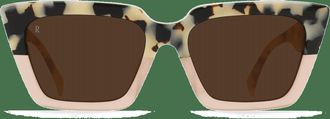 Raen Optics Womens Keera Cat-Eye Sunglasses In Ivory Coral / Carob