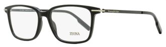 Ermenegildo Zegna Mens Rectangular Leggerissimo Eyeglasses EZ5246 001 Black 54mm