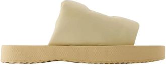 Burberry Knight Slab Sandalen - Leer - Beige - Dames - Sandalen - Beige - 41 EU - Leer - Schoenen