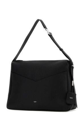 Max Mara Womens Black Leather Kipperl Shoulder Bag Nero Borse A Mano